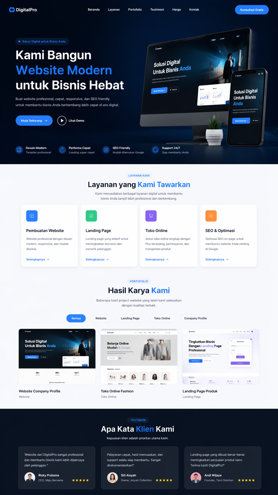 Landing Page